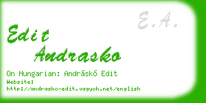 edit andrasko business card